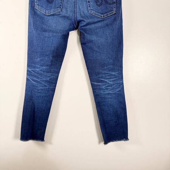 Adriano Goldschmied AG Denim The Prima Crop Jeans Cigarette Crop Mid Rise Sz 26R - Picture 8 of 11